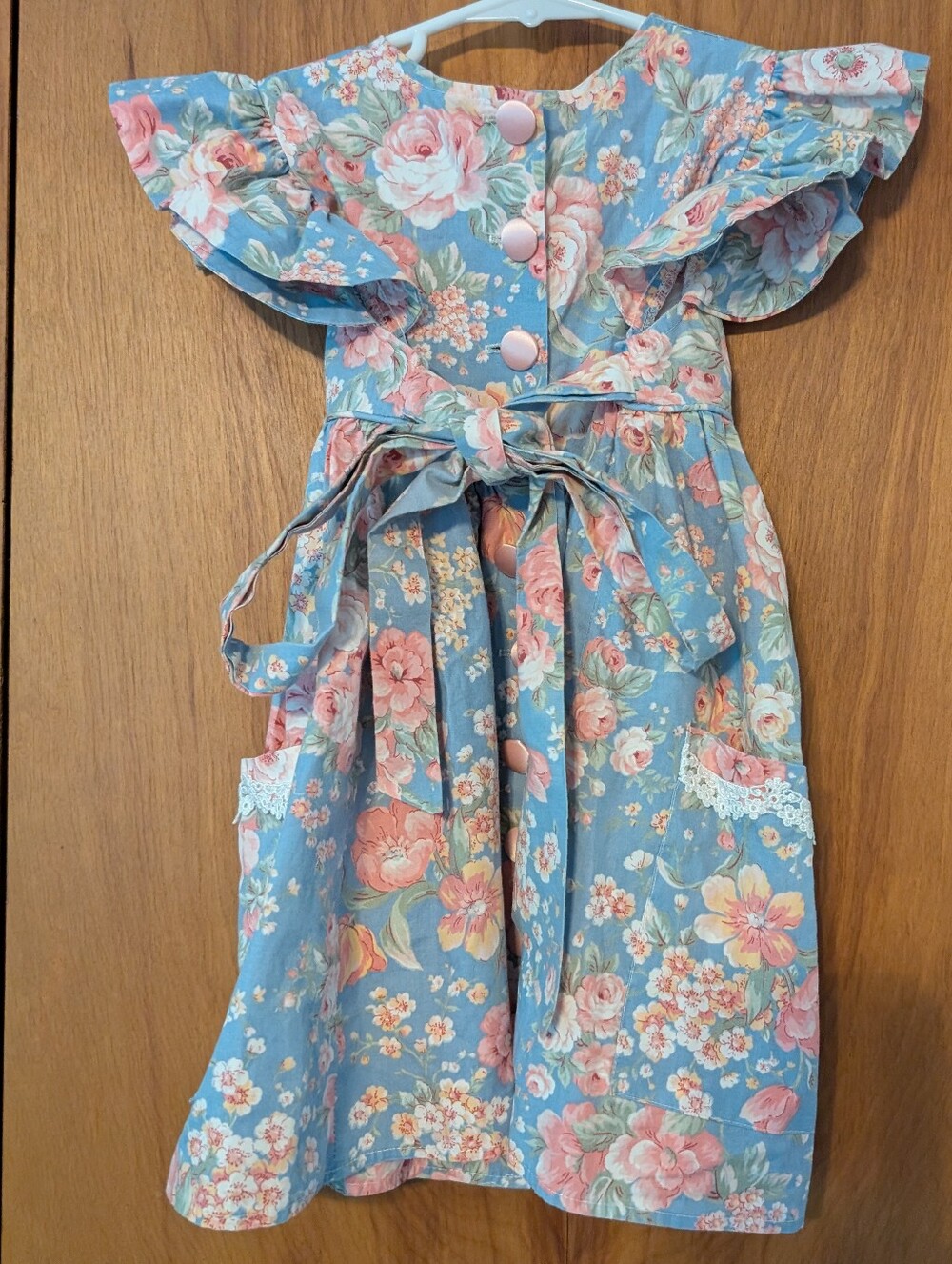 VINTAGE Anne Savoy Girls Floral Dress Size 4 - Picture 3 of 9